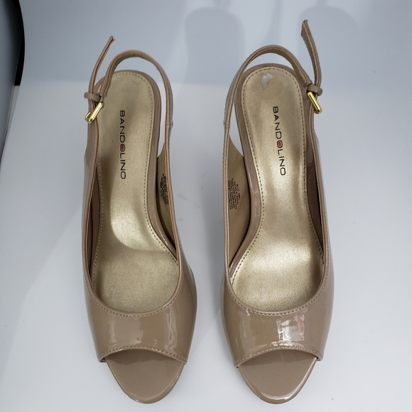 💥Nude Open Toe Bandolino Pumps - Picture 4 of 8